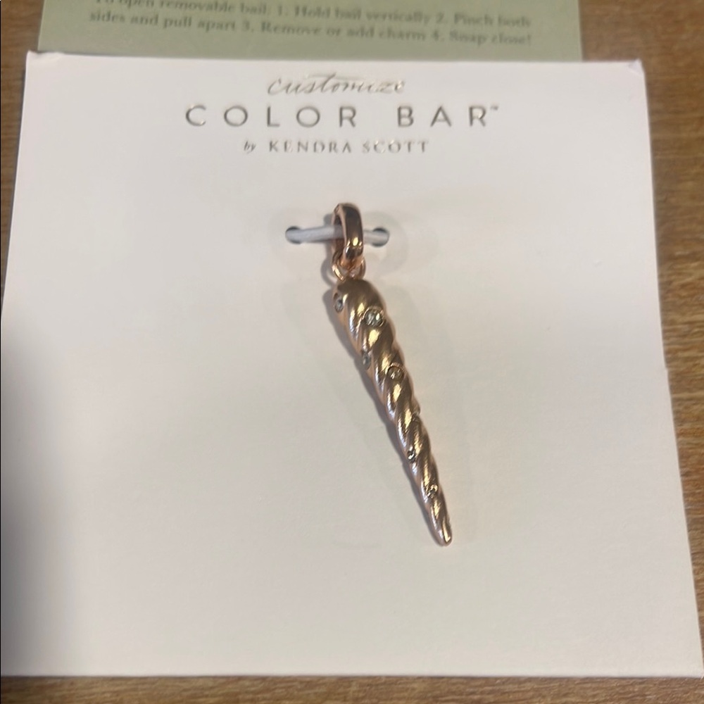 Kendra Scott Customizable  Unicorn/Unicorn Horn Charm Collection Rose Gold